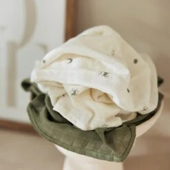 Jollein Hydrofiele Doek Small 70x70cm Stargaze - Leaf Green - 3 Stuks -Aanbiedingen BIBS Winkel 1200x1200 1610