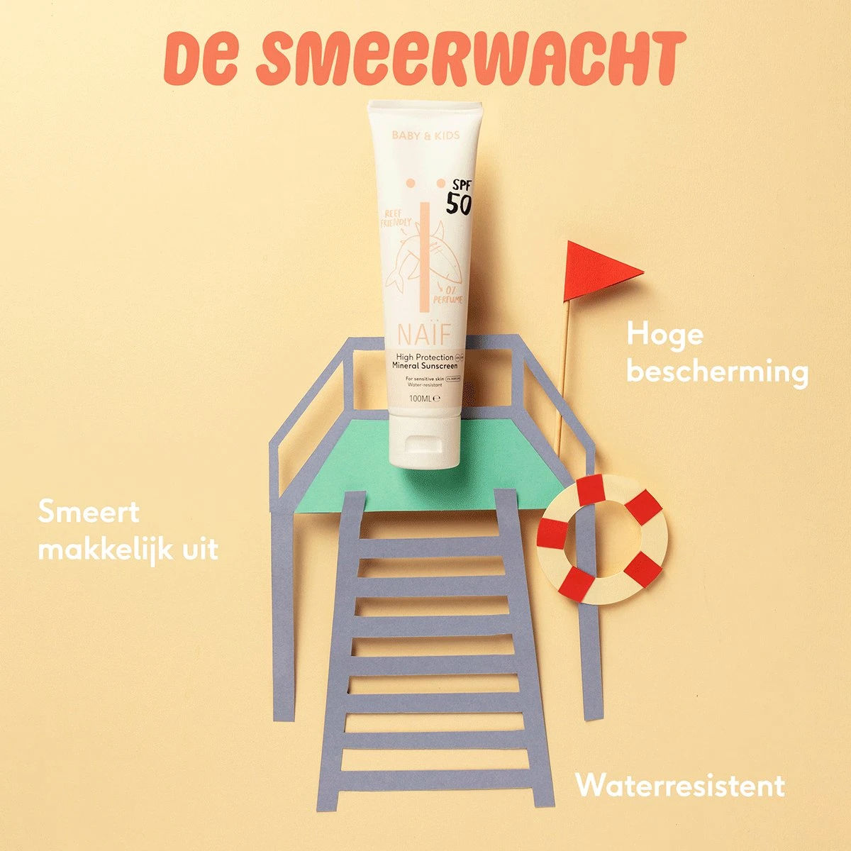 Naïf Zonnebrandcrème SPF50 Parfumvrij & Zonnebrand Spray SPF50 Parfumvrij – Voordeelverpakking - Baby En Kind - 100ml - Met Natuurlijke Ingrediënten 4 Naïf Zonnebrandcrème SPF50 Parfumvrij & Zonnebrand Spray SPF50 Parfumvrij – Voordeelverpakking - Baby En Kind - 100ml - Met Natuurlijke Ingrediënten - Afbeelding 4