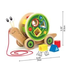 Hape Houten Walk-A-Long Slak Trekdier -Aanbiedingen BIBS Winkel 1200x1200 1763