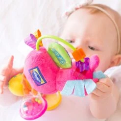 Playgro Clip Clop Rammelaar - Roze - Activiteitenspeeltje - Kraamkado -Aanbiedingen BIBS Winkel 1200x1200 1883