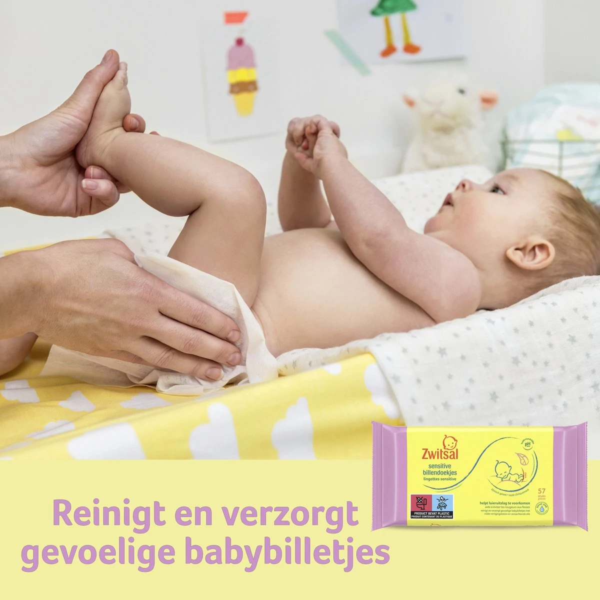 Zwitsal Baby Sensitive Billendoekjes Alcoholvrij - 1368 Doekjes - Voordeelverpakking 7 Zwitsal Baby Sensitive Billendoekjes Alcoholvrij - 1368 Doekjes - Voordeelverpakking - Afbeelding 7