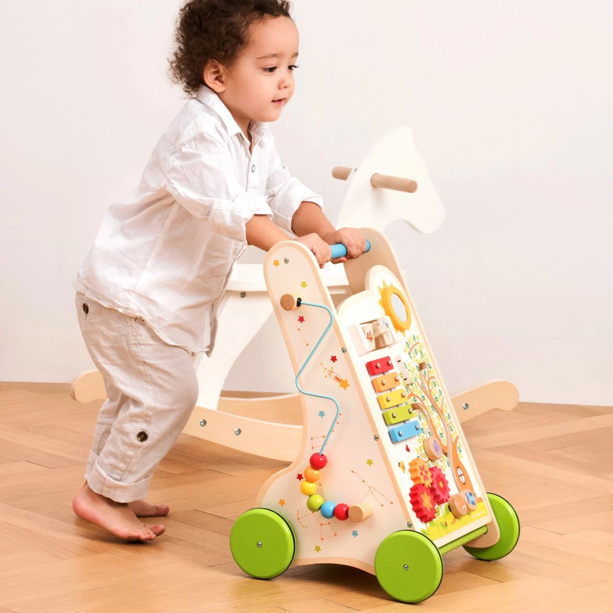 New Classic Toys® New Classic Toys Houten Activiteiten Duw- Loopwagen 2 New Classic Toys® New Classic Toys Houten Activiteiten Duw- Loopwagen - Afbeelding 2