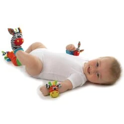Playgro Pols- En Voetrammelaarset Zebra & Giraf - Set Van 4 Stuks, 2 Polsbandjes En 2 Rammelsokjes -Aanbiedingen BIBS Winkel 1200x1200 1954