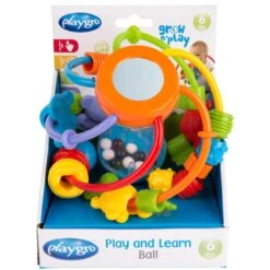 Playgro Speel En Leerbal - Grijp- En Bijtspeelgoed - Klikklak Geluiden - Spiegeltje - Kralen - Cilinder Met Rattelende Ballen -Aanbiedingen BIBS Winkel 1200x1200 1960