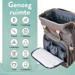 Luiertas Rugzak - Monx Luiertas Verzorgingstas Met Uitklapbaar Babybedje - Overzichtelijke Luierrugzak Extra Buggy En Kinderwagen Haken Inclusief Geïsoleerde Flessenhouder - Grijs 22 Luiertas Rugzak - Monx Luiertas Verzorgingstas Met Uitklapbaar Babybedje - Overzichtelijke Luierrugzak Extra Buggy En Kinderwagen Haken Inclusief Geïsoleerde Flessenhouder - Grijs -Aanbiedingen BIBS Winkel 1200x1200 2060