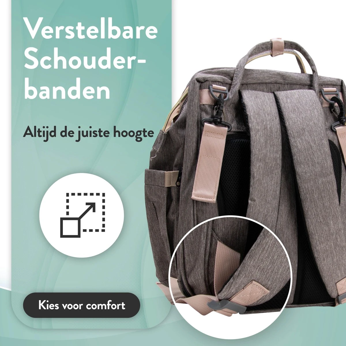 Luiertas Rugzak - Monx Luiertas Verzorgingstas Met Uitklapbaar Babybedje - Overzichtelijke Luierrugzak Extra Buggy En Kinderwagen Haken Inclusief Geïsoleerde Flessenhouder - Grijs 11 Luiertas Rugzak - Monx Luiertas Verzorgingstas Met Uitklapbaar Babybedje - Overzichtelijke Luierrugzak Extra Buggy En Kinderwagen Haken Inclusief Geïsoleerde Flessenhouder - Grijs - Afbeelding 11