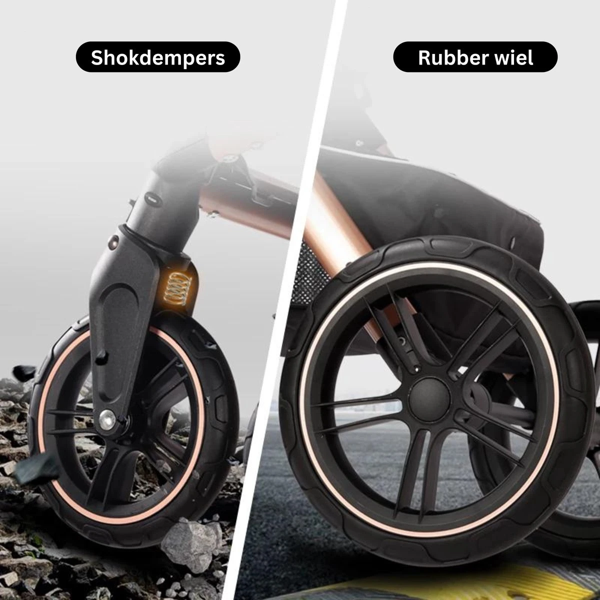 Merkloos BrightWise Luxe Kinderwagen 3 In 1 Van Voldoet Aan Alle Europese Veiligheidscertificaten - Wandelwagen - Kinderwagen 3-in-1 Incl Autostoel - Kinderwagen Maxi Cosi – Buggy 3 In 1 - Newborn - Zwart 4 Merkloos BrightWise Luxe Kinderwagen 3 In 1 Van Voldoet Aan Alle Europese Veiligheidscertificaten - Wandelwagen - Kinderwagen 3-in-1 Incl Autostoel - Kinderwagen Maxi Cosi – Buggy 3 In 1 - Newborn - Zwart - Afbeelding 4