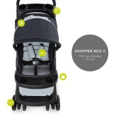 Hauck Shopper Neo II Buggy - Caviar/Silver -Aanbiedingen BIBS Winkel 1200x1200 2084