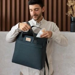 Nobodinoz Baby On The Go Luiertas Rugzak Carbon Blue -Aanbiedingen BIBS Winkel 1200x1200 2092