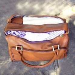 Grote Luiertas Double Zip Satchel Chestnut Redwood - Kunstleer - 42 Cm Breed -Aanbiedingen BIBS Winkel 1200x1200 2153