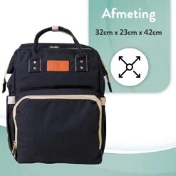 Luiertas Rugzak - Monx Luiertas Verzorgingstas Met Uitklapbaar Babybedje - Overzichtelijke Luierrugzak Extra Buggy En Kinderwagen Haken Inclusief Geïsoleerde Flessenhouder - Zwart 19 Luiertas Rugzak - Monx Luiertas Verzorgingstas Met Uitklapbaar Babybedje - Overzichtelijke Luierrugzak Extra Buggy En Kinderwagen Haken Inclusief Geïsoleerde Flessenhouder - Zwart -Aanbiedingen BIBS Winkel 1200x1200 2161