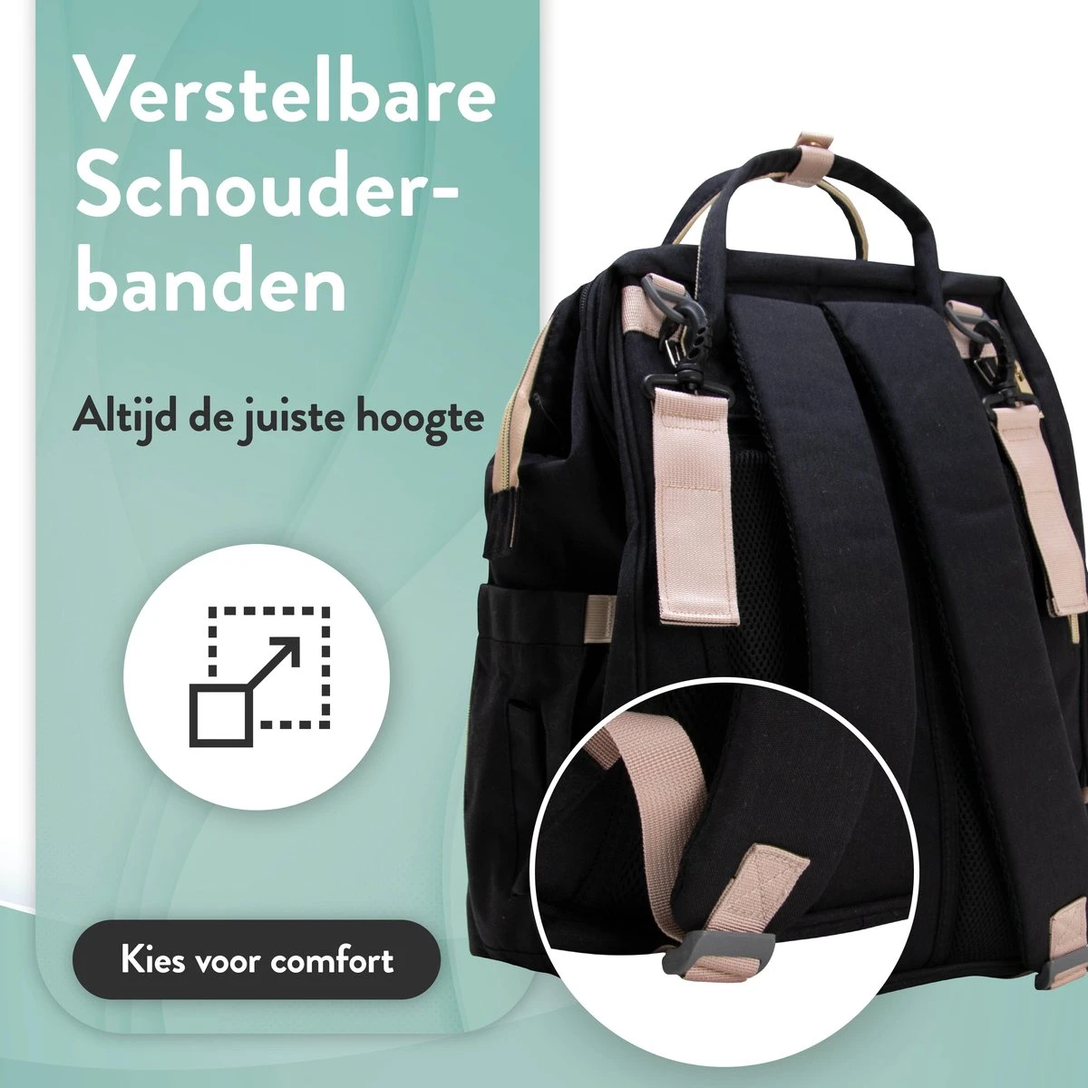 Luiertas Rugzak - Monx Luiertas Verzorgingstas Met Uitklapbaar Babybedje - Overzichtelijke Luierrugzak Extra Buggy En Kinderwagen Haken Inclusief Geïsoleerde Flessenhouder - Zwart 17 Luiertas Rugzak - Monx Luiertas Verzorgingstas Met Uitklapbaar Babybedje - Overzichtelijke Luierrugzak Extra Buggy En Kinderwagen Haken Inclusief Geïsoleerde Flessenhouder - Zwart - Afbeelding 17