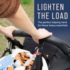 BOTC Kinderwagen Tassenhaakjes - Leer - Haakjes Voor Tassen - Set Van 2 - Leather - Extra Stevig - Buggy Haakjes - Zwart -Aanbiedingen BIBS Winkel 1200x1200 2182