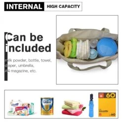 Miss Lulu Luiertas - 5-delige Verzorgingstas Set - Grijs (9026 GY) -Aanbiedingen BIBS Winkel 1200x1200 2190