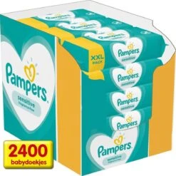 Pampers® Pampers - Sensitive - Billendoekjes - 2400 Doekjes - 30 X 80 -Aanbiedingen BIBS Winkel 1200x1200 220