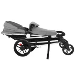 VidaXL Kinderwagen 2-in-1 Aluminium Grijs En Zwart -Aanbiedingen BIBS Winkel 1200x1200 2203