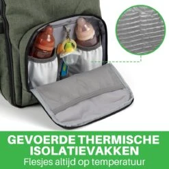 Brisby Slijtvaste Luiertas – Verzorgingstas – Met Buggymontage - Groen -Aanbiedingen BIBS Winkel 1200x1200 2226