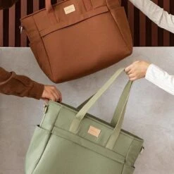 Nobodinoz Baby On The Go Luiertas Olive Green -Aanbiedingen BIBS Winkel 1200x1200 2377