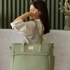 Nobodinoz Baby On The Go Luiertas Olive Green -Aanbiedingen BIBS Winkel 1200x1200 2382