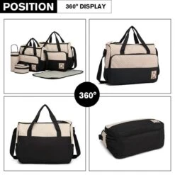 Miss Lulu Luier- En Verzorgingstas - 5 Set - Zwart (9026 BK) 8 Miss Lulu Luier- En Verzorgingstas - 5 Set - Zwart (9026 BK) -Aanbiedingen BIBS Winkel 1200x1200 2416