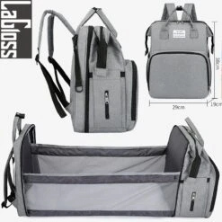 Merkloos LaGloss® Luiertas Rugtas Reiswieg Opvouwbaar GRIJS - Multifunctionele 2-in-1 Babytas - Travel Camping Reisbed Rugzak - Baby Bed Wieg Tas - Grijs 5 Merkloos LaGloss® Luiertas Rugtas Reiswieg Opvouwbaar GRIJS - Multifunctionele 2-in-1 Babytas - Travel Camping Reisbed Rugzak - Baby Bed Wieg Tas - Grijs -Aanbiedingen BIBS Winkel 1200x1200 2425