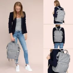 LifeGoods Luiertas Rugzak - Incl. Buggy En Kinderwagen Haken - Complete Set - 23.8 L - Grijs -Aanbiedingen BIBS Winkel 1200x1200 2429