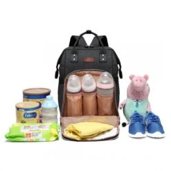 Miss Lulu Luiertas Rugzak - Inclusief Buggy En Kinderwagen Haken - Zwart (E6705 BK) -Aanbiedingen BIBS Winkel 1200x1200 2471