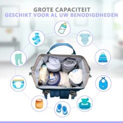 Luiertas Rugzak - Gratis Flessenwarmer En Gratis Kinderwagen Haken - Eindeloos Opbergruimte - Ruime Luiertas - Draaggemak - Donker Blauw 7 Luiertas Rugzak - Gratis Flessenwarmer En Gratis Kinderwagen Haken - Eindeloos Opbergruimte - Ruime Luiertas - Draaggemak - Donker Blauw -Aanbiedingen BIBS Winkel 1200x1200 2485