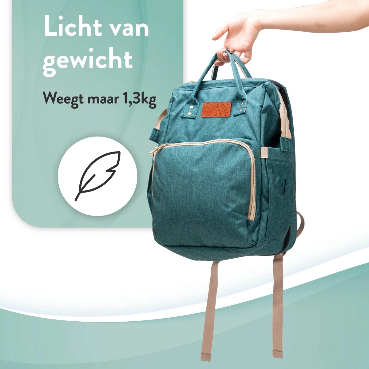 Luiertas Rugzak - Monx Luiertas Verzorgingstas Met Uitklapbaar Babybedje - Overzichtelijke Luierrugzak Extra Buggy En Kinderwagen Haken Inclusief Geïsoleerde Flessenhouder - Groen 17 Luiertas Rugzak - Monx Luiertas Verzorgingstas Met Uitklapbaar Babybedje - Overzichtelijke Luierrugzak Extra Buggy En Kinderwagen Haken Inclusief Geïsoleerde Flessenhouder - Groen - Afbeelding 17