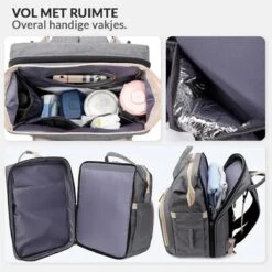 Buxibo 2-in-1 Luier- En Verzorgingstas - Inclusief Verschoon Matje - Baby Rug Tas Met Isoleervak - Diaper Backpack Bag - Reis Rugzak Inclusief Buggy En Kinderwagen Haken - Grote Capaciteit - -Aanbiedingen BIBS Winkel 1200x1200 2590