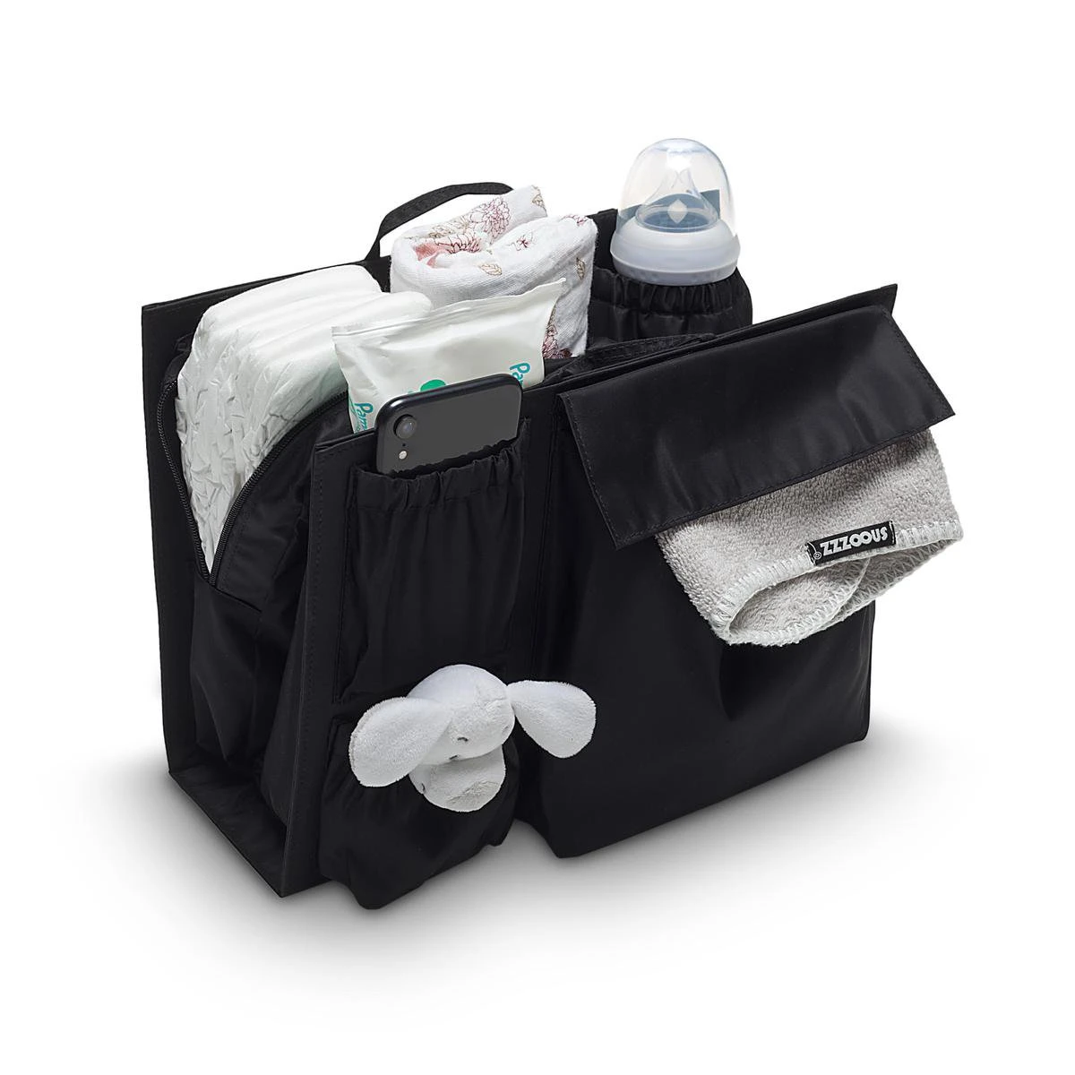 Snoozzz Luiertas Luxe Verzorgingstas – Inclusief Uitneembare Tas Organizer Met Thermovak, Stroller Hooks En Verschoningsmatje - Cognac 4 Snoozzz Luiertas Luxe Verzorgingstas – Inclusief Uitneembare Tas Organizer Met Thermovak, Stroller Hooks En Verschoningsmatje - Cognac - Afbeelding 4