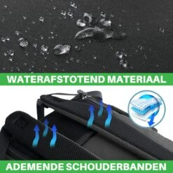 Brisby Slijtvaste Luiertas – Verzorgingstas - Two Tone Zwart En Donkergrijs - Inclusief Verschoonmatje - Isoleervakken - Met Geïntegreerde Kinderwagen Haken -Aanbiedingen BIBS Winkel 1200x1200 2672