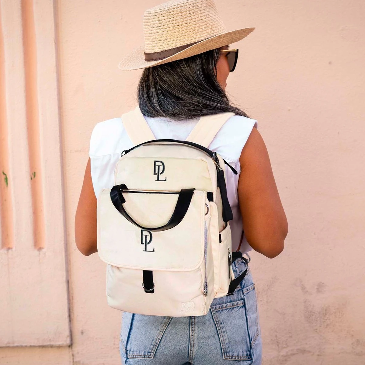 Deryan Luiertas Rugzak Met Verschoonmatje - Inclusief Flessenwarmhouder - Kinderwagenhaken En Isoleervak - Cream 7 Deryan Luiertas Rugzak Met Verschoonmatje - Inclusief Flessenwarmhouder - Kinderwagenhaken En Isoleervak - Cream - Afbeelding 7