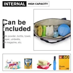 Miss Lulu Luiertas - 5-delige Verzorgingstas Set - Blauw (9026 NY) -Aanbiedingen BIBS Winkel 1200x1200 2704