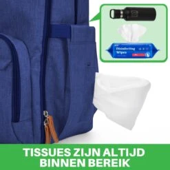 Brisby Slijtvaste Luiertas – Verzorgingstas – Met Buggymontage - Blauw -Aanbiedingen BIBS Winkel 1200x1200 2709