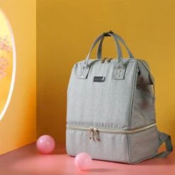 Rose & Ollie Kolftas Rugtas Grijs - Koeltas Moedermelk -Aanbiedingen BIBS Winkel 1200x1200 2728