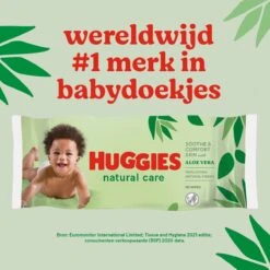 Huggies Billendoekjes - Natural Care - 10 X 56 Stuks - 560 Doekjes - Voordeelverpakking -Aanbiedingen BIBS Winkel 1200x1200 273