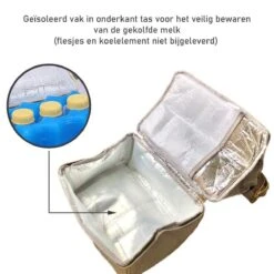 Rose & Ollie Kolftas Rugtas Grijs - Koeltas Moedermelk -Aanbiedingen BIBS Winkel 1200x1200 2731