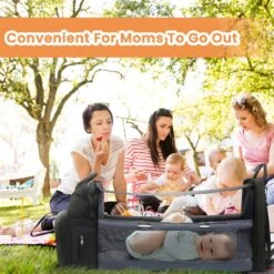 Merkloos Luiertas Rugzak - Luiertassen Met Babybed - Grote Luiertas Met Wieg - Luiertas Verzorgingstas Met Babybedje - Verzorgingsrugzak - Zwart -Aanbiedingen BIBS Winkel 1200x1200 2744