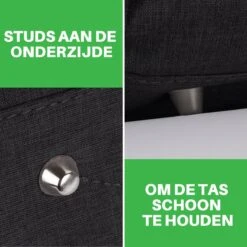 Brisby Slijtvaste Luiertas - Verzorgingstas Groot -Zwart - Inclusief Verschoonmatje - Isoleervakken - Fopspeen Houder - Makkelijk Te Bevestigen Aan De Kinderwagen -Aanbiedingen BIBS Winkel 1200x1200 2764