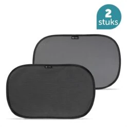 ForDig Zonnescherm Auto (2 Stuks) - Extra Donker - Zonwering UV Protectie Voor Auto Zijruit – Zonwering Auto – Zonder Zuignappen – 80 GSM – 51 X 31 CM