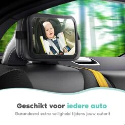 Autospiegel Baby Verstelbaar - Achteruitkijkspiegel - Baby Spiegel Auto Achterbank -Aanbiedingen BIBS Winkel 1200x1200 2995
