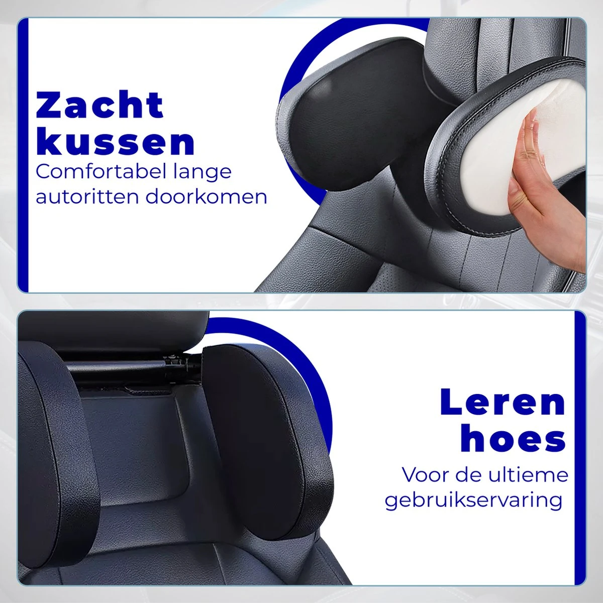 HBRK – Hoofdsteun Auto – Nekkussen – Hoofdkussen Kinderen & Volwassenen – Neksteun – Autokussen – Reiskussen Veiligheid – Verstelbaar – Zwart 2 HBRK – Hoofdsteun Auto – Nekkussen – Hoofdkussen Kinderen & Volwassenen – Neksteun – Autokussen – Reiskussen Veiligheid – Verstelbaar – Zwart - Afbeelding 2