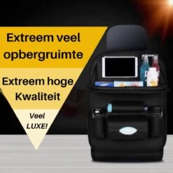Merkloos PREMIUM Autostoel Organizer - Carseat Organiser - Auto Stoel Organizer - Tablet Houder - Auto Tafeltje - Auto Organizer - Beker Houder - Paraplu Houder - Tissue Doos Houder -Aanbiedingen BIBS Winkel 1200x1200 3016