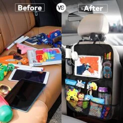 BOTC Autostoel Organizer - Luxe & Stevige Autostoel Organizer Met Tablet Houder - Set Van 2 - Auto Stoel Organiser - 10 Storage Pockets - Zwart - 2 Stuks -Aanbiedingen BIBS Winkel 1200x1200 3069