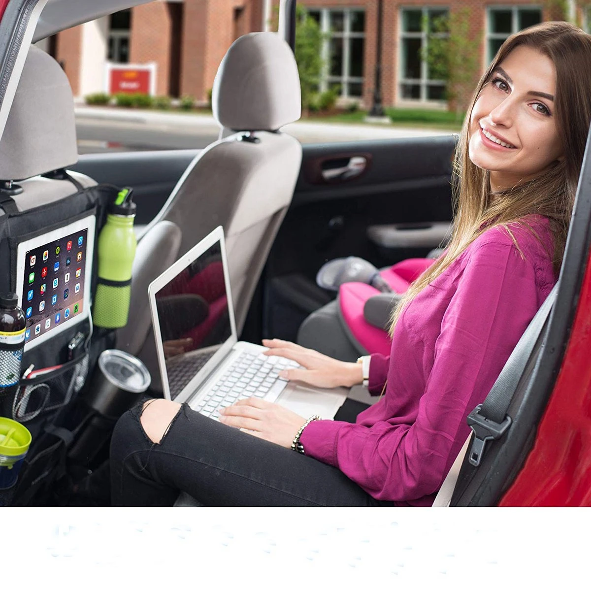 Venneweide - Luxe En Degelijke Autostoel Organizer - Auto Organizer Met Tablethouder - Extra Veel Opbergruimte - Geschikt Voor Baby En Kinderen. Top Kwaliteit 3 Venneweide - Luxe En Degelijke Autostoel Organizer - Auto Organizer Met Tablethouder - Extra Veel Opbergruimte - Geschikt Voor Baby En Kinderen. Top Kwaliteit - Afbeelding 3