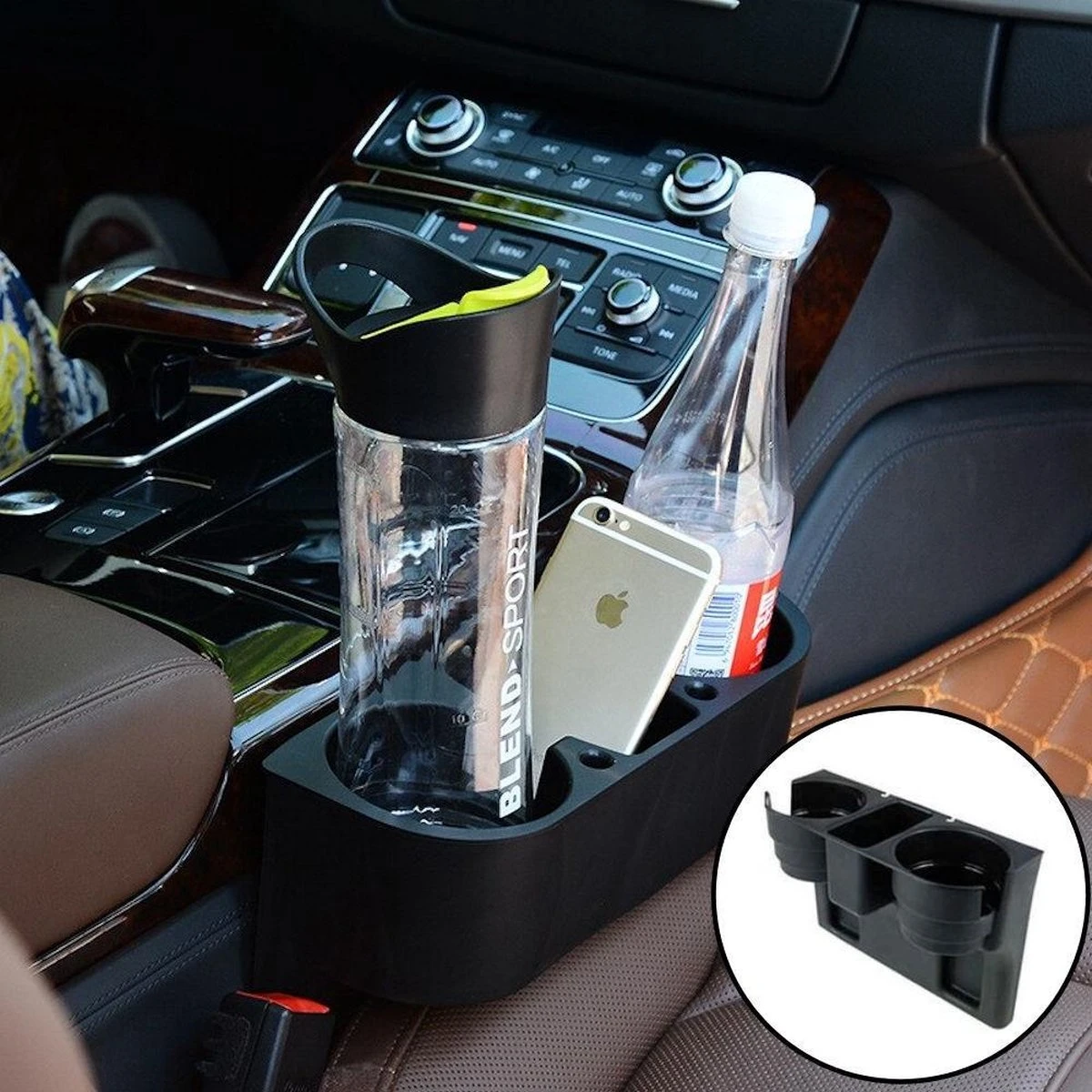 Merkloos Decopatent® Autostoel Organizer - Voor Tussen Auto Stoel / Console - Bekerhouder & Telefoonhouder - Opbergvakken - Auto Organiser 1 Merkloos Decopatent® Autostoel Organizer - Voor Tussen Auto Stoel / Console - Bekerhouder & Telefoonhouder - Opbergvakken - Auto Organiser