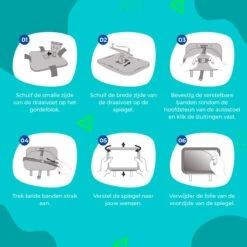 Aomni Verstelbare Autospiegel Baby – 360 Graden Roteerbare Baby Spiegel Auto – Kinder Achteruitkijkspiegel -Aanbiedingen BIBS Winkel 1200x1200 3169