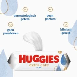 Huggies Billendoekjes - Pure Extra Care - 8 X 56 Stuks - 448 Doekjes - Voordeelverpakking -Aanbiedingen BIBS Winkel 1200x1200 318