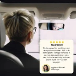 Autospiegel Baby Met Autosticker - Baby Spiegel Auto - Achteruitkijkspiegel - Baby Autospiegel - Verstelbaar -Aanbiedingen BIBS Winkel 1200x1200 3200